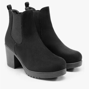 Dream Pairs Black Heeled Ankle Boots